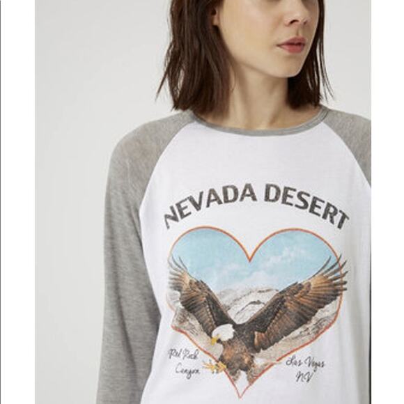Project Social T Gray Nevada Raglan Sleeve small - Picture 1 of 8